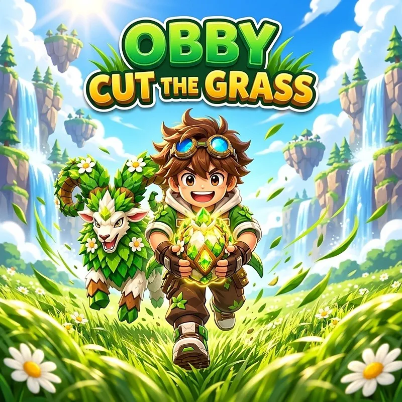 Obby Cut the Grass for Egg