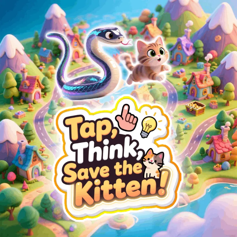 Tap, Think, Save the Kitten!